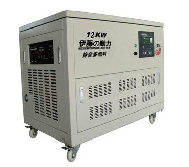大功率汽油发电机组12KW|燃气天然气发电机