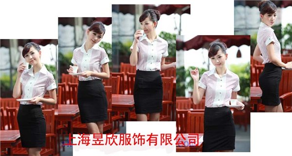供应上海酒店服务员服装定做酒店服装订做图片
