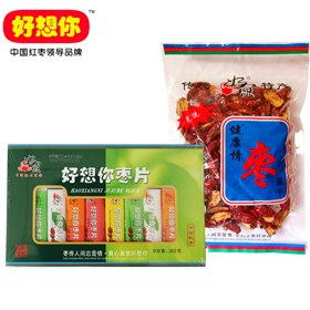 供应零食特产好想你枣片360g混装红枣特级果干220克
