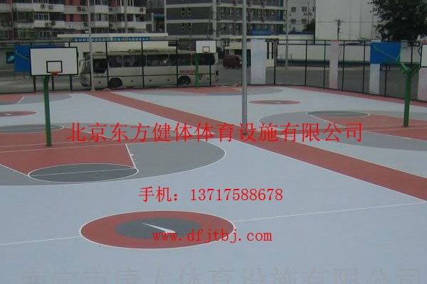 承建丙烯酸篮球场 承接塑胶篮球场标准篮球场地面施工