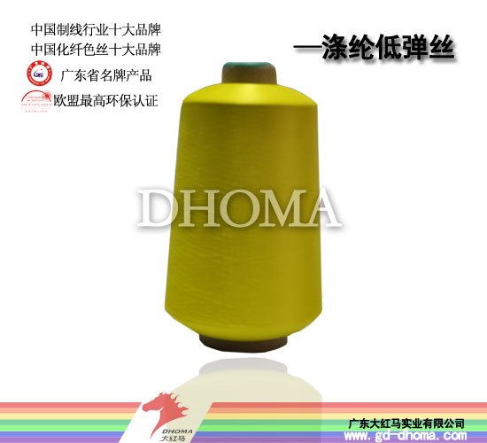 供应广东大红马300D涤纶低弹缝边织带丝
