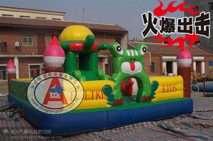 供应安德利 中型儿童蹦床 广场充气城堡气垫 儿童乐园 气模跳跳床