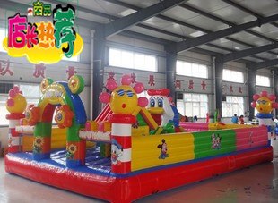 供应安德利气模 DZ-002 小鸭乐园 充气蹦床 充气城堡 进口PVC加网布