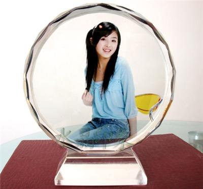 供应婚庆纪念品水晶彩像影像白坯规格多款式齐