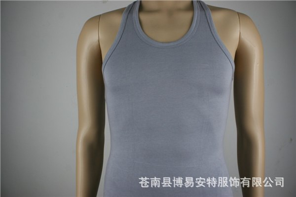 供应莫代尔男式修身运动背心