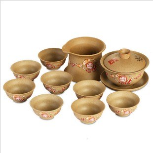 供应紫砂陶土礼品茶具套装