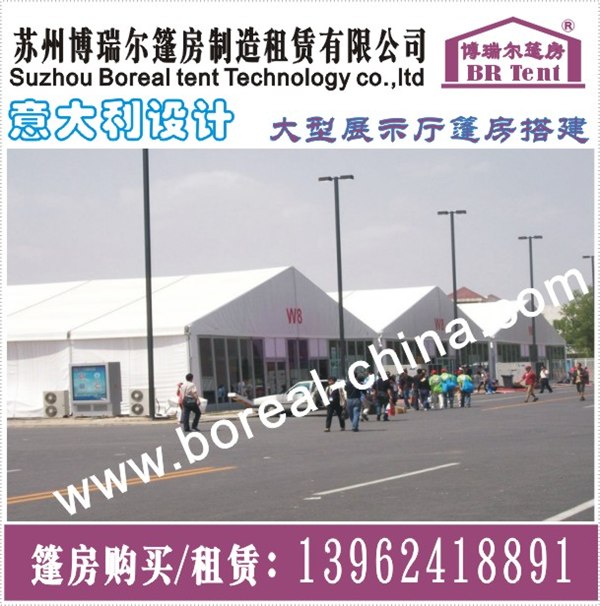 供应大跨度高品质铝合金展览篷房