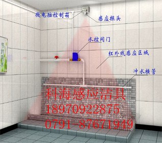 供应感应厕所节水器  沟槽冲水器