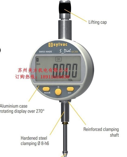 供应瑞士SYLVAC IP67防水防油千分表12.5mm 905.0131