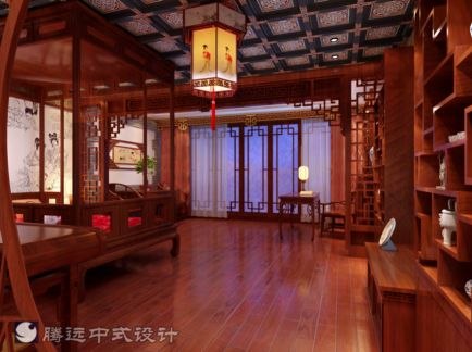 承接仿古室内设计，中式室内设计，室内设计——腾远中式