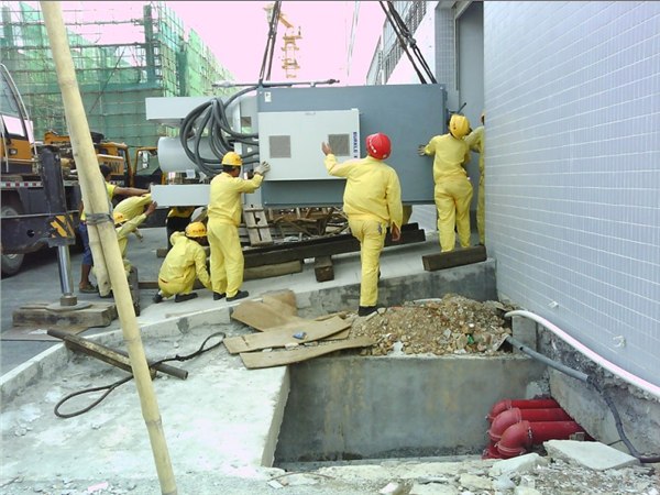 供应杭州冷压机搬迁、吊装、移位、安装、装车、卸车