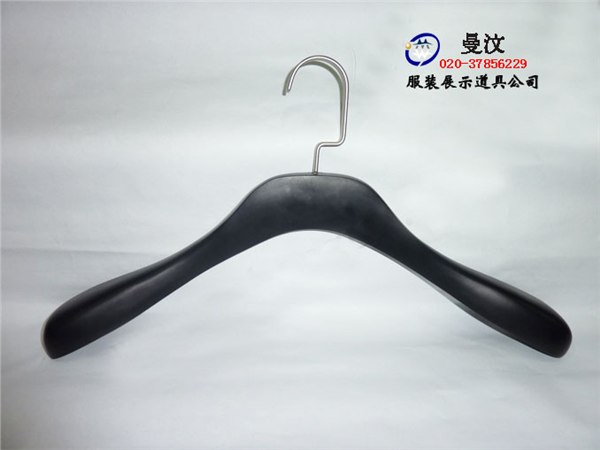 供应榉木衣架，黑色夹板衣架，层积防滑衣架
