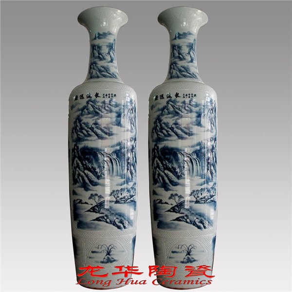 供应酒店开张礼品景德镇落地大花瓶