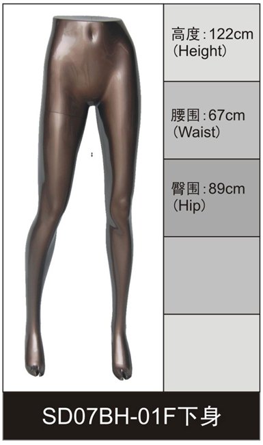 高端陈列道具半身模特时尚女裤台银色半身优质材料..