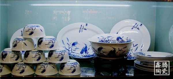 供应青花瓷餐具，精美青花陶瓷餐具