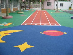 平湖塑胶场地施工，篮球场施工