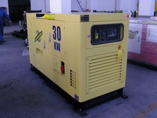 供应30KW静音柴油发电机 大型应急发电机