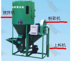 供应小型搅拌粉碎机、饲料搅拌粉碎组合机、1吨饲料搅拌机