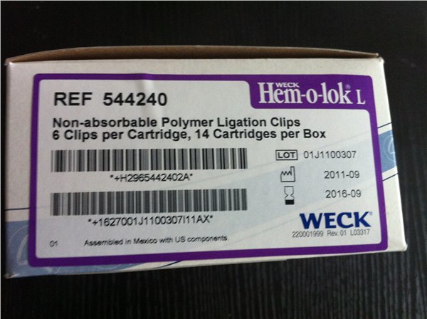 供应美国WECK威克HEM-O-LOK结扎钉