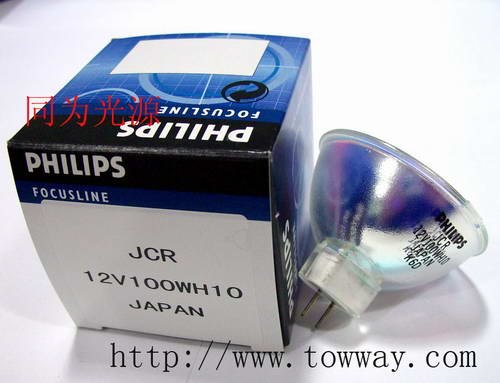 供应飞利浦PHILIPS JCR 12V100W H10卤素灯灯