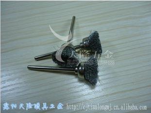 供应大量碗型钢丝打磨头迷你钢丝刷优质抛光扫