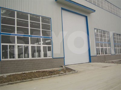 供应专业设计维修钢质折叠门 大型门