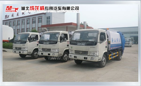 供应浙江东风宽金霸压缩式垃圾车厂家
