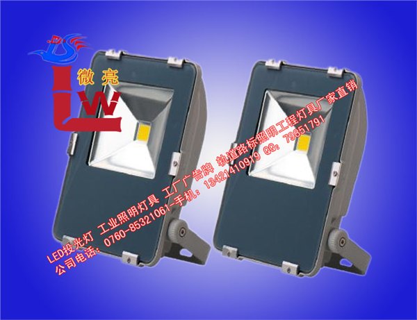 厂家出售LED大功率100W投光灯/广告牌装饰投光灯加工厂