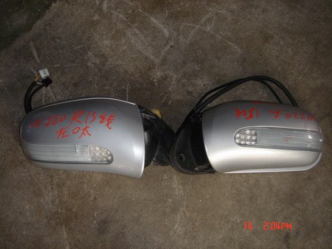 奔驰220倒车镜，内视镜，天线拆车件原厂件