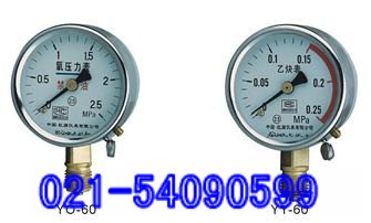 YO-100氧气压力表