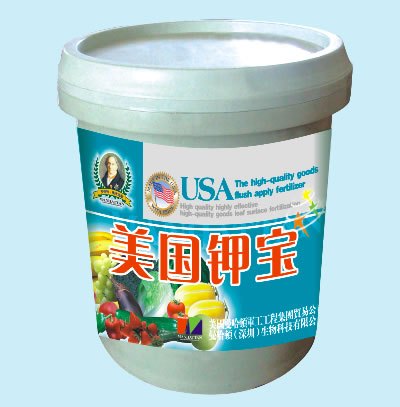 冲施肥厂家供应德化新陆冲施肥种类美国钾宝（桶装）
