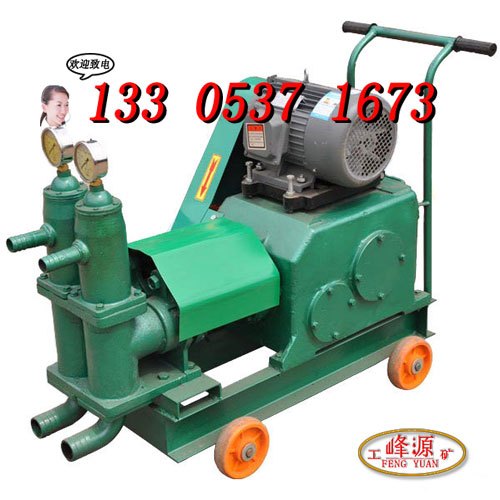 HJB-6型双缸活塞式灰浆泵轮式设计方便移动用途广泛