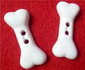 骨头形塑料纽扣