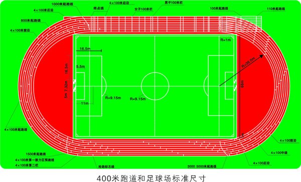 柏奥400米标准塑胶跑道