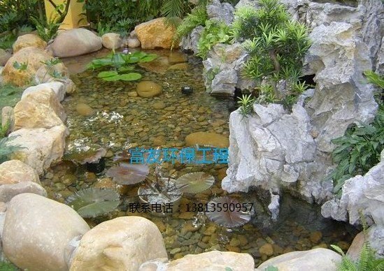 绍兴市酒店、会所、锦鲤鱼池水循环设计，水发绿色处理