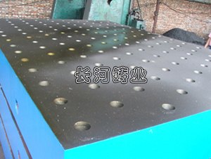 铸铁火工平台 T型槽平板到泊头长河铸业