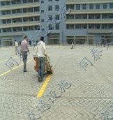 百色那坡县学校泊位线划线