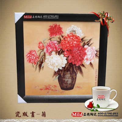 江西批发瓷板画青花瓷瓷板画 粉彩手绘瓷板画 大师绘画陶瓷瓷板画订做
