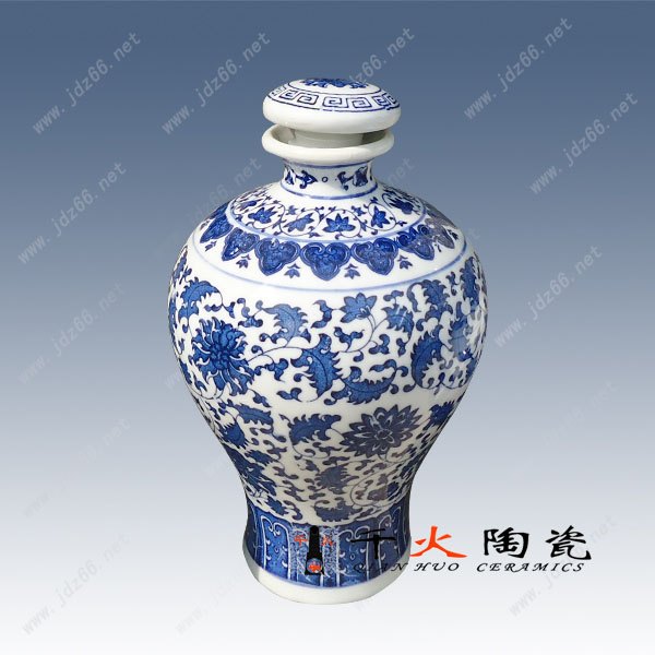 1斤装酒瓶，2斤装-10斤装酒瓶，景德镇陶瓷酒瓶厂家