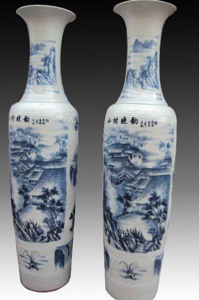 定做景德镇大花瓶 手绘花瓶 商务礼品花瓶