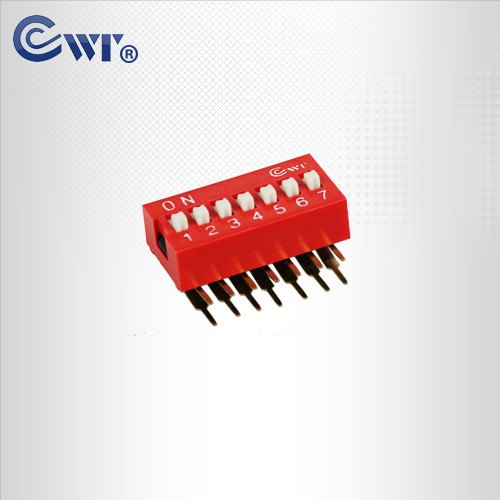 CWT7位直角型DIP开关拨码开关厂家供应 高质量
