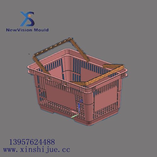 中国模具-中档塑料篮注塑模具