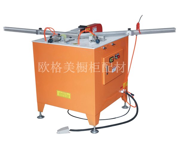晶钢门气动切割机 铝材切角机 45度90度精准切 4500转双杠