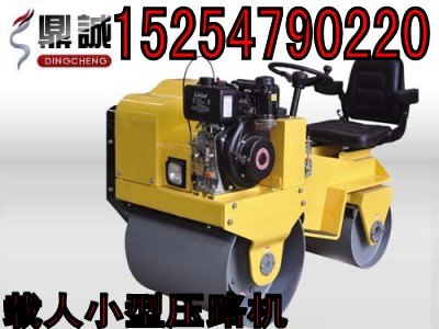 淄博双钢轮座驾式振动压路机  