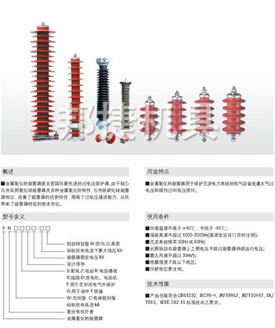 避雷器 氧化锌避雷器