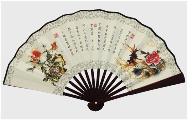 娟布扇子订做，折扇厂家，竹骨扇子
