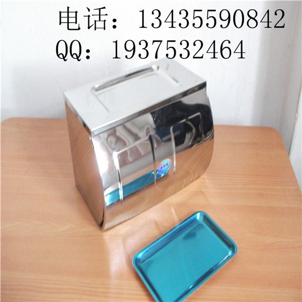 供应大号长方形厕纸盒，不锈钢草纸盒，加厚手纸箱