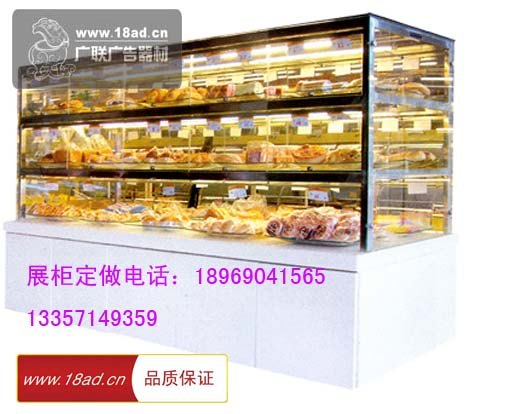 蛋糕店道具玻璃专柜生产丹比浮力森林面包柜台 克莉丝汀面包展柜子订做加工
