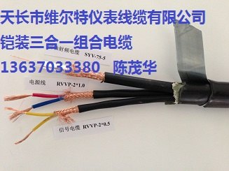 阻燃铠装三合一视频组合电缆【维尔特牌电缆】