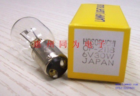 特价现货HOSOBUCHI OP2118 6V30W灯泡